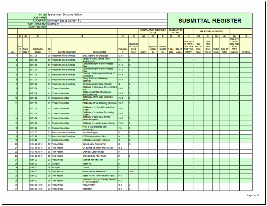 Construction Submittal form Template Best Of Si Explorer S Process Menu Export Submittal Register