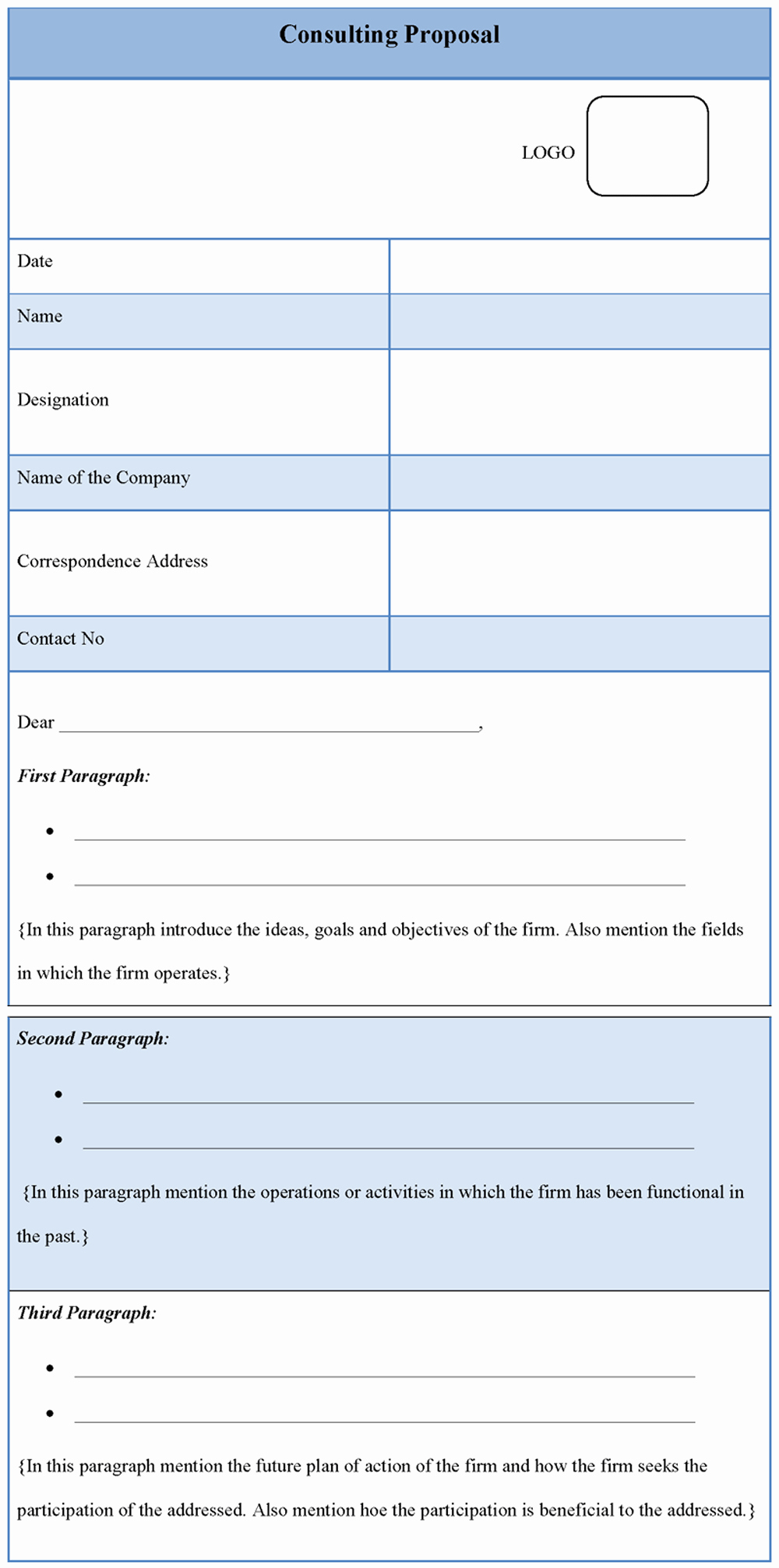 Consulting Proposal Template Word Fresh Consulting Proposal Template