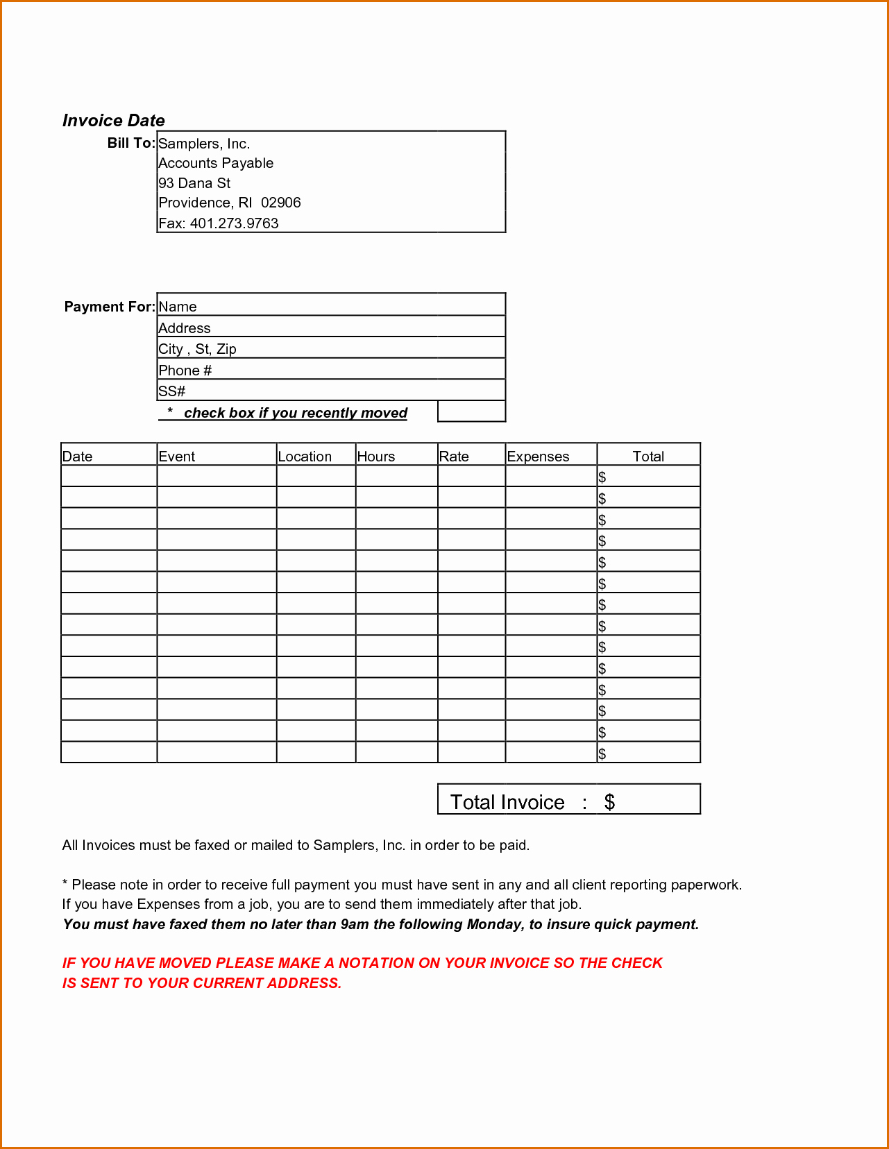 Contractor Invoice Template Free New 10 Independent Contractor Invoice Template