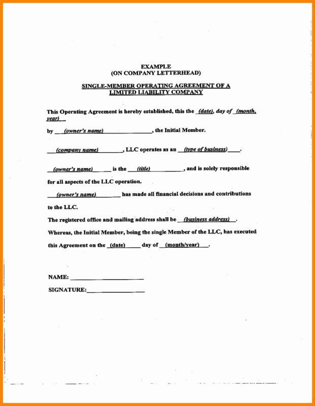 Corporate Operating Agreement Template Luxury Operating Agreement Samples