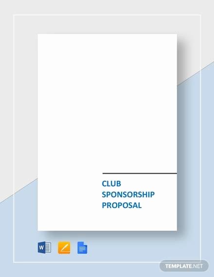 Corporate Sponsorship Proposal Template New Free 17 Sample Sponsorship Proposal Templates In Google