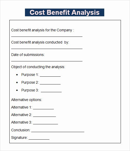 Cost Benefit Analysis Template Excel Luxury Free 30 Analysis Templates In Google Docs