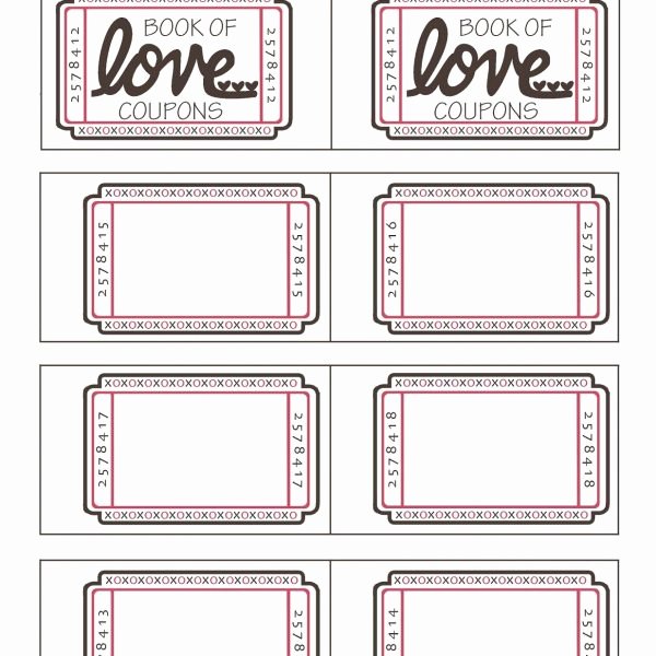Coupon Book for Boyfriend Template Beautiful Coupon Book Ideas for Husband Blank Love Coupon Templates
