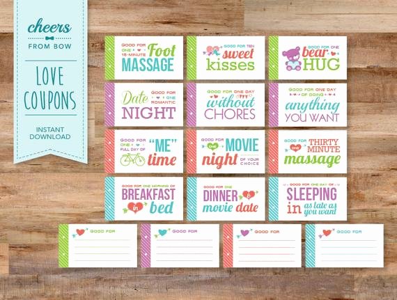 Coupon Book for Boyfriend Template Best Of Romantic and Naughty Printable Love Coupons for Him