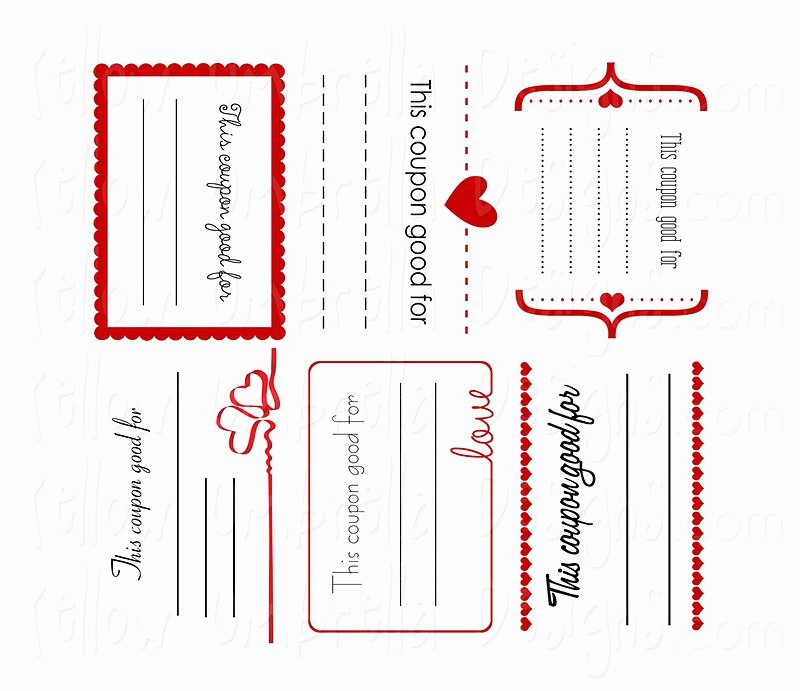 Coupon Book for Boyfriend Template Best Of Yellow Umbrella Designs Valentine Coupons Free