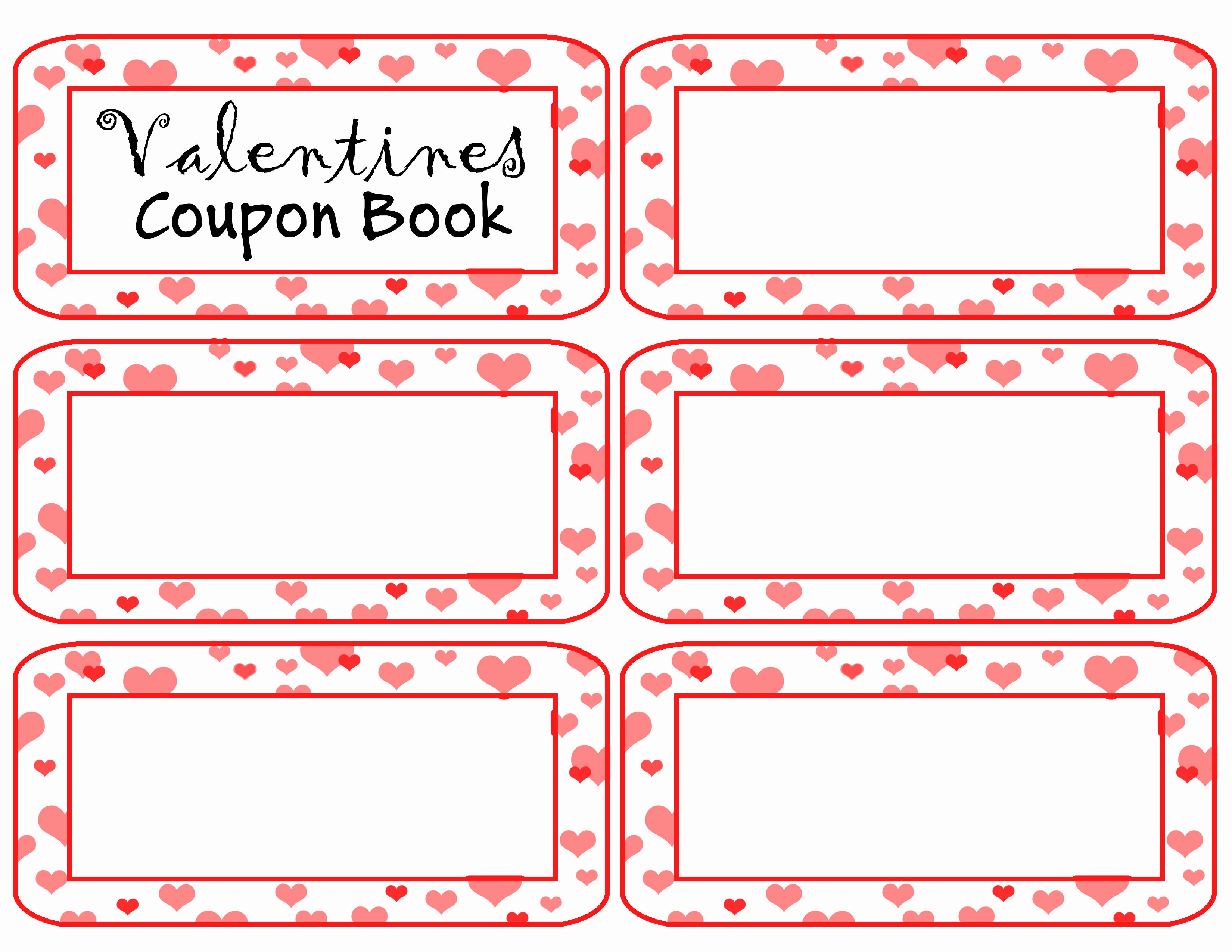 Coupon Book for Boyfriend Template Elegant Coupon Book Template