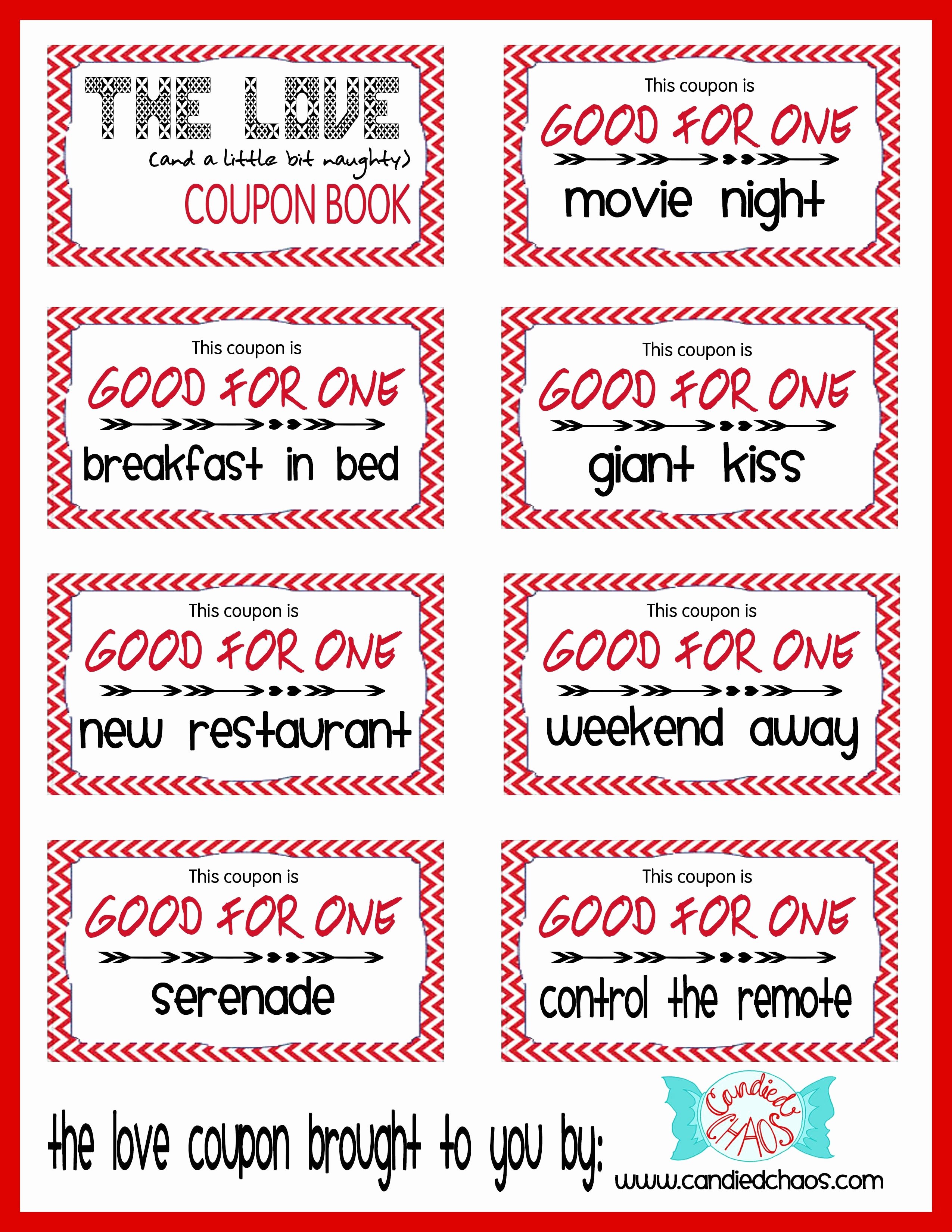 Coupon Book for Boyfriend Template Fresh Love Coupons Google Search Amor ♥
