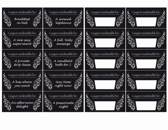Coupon Book for Boyfriend Template Inspirational Instant B&amp;w Printable Love Coupons Book