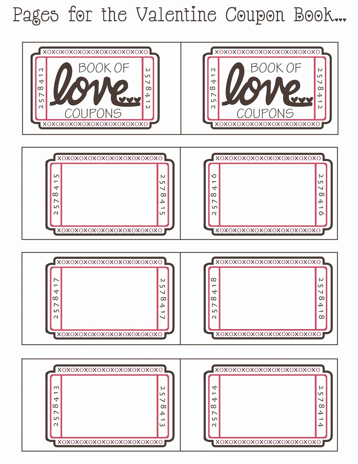 Coupon Book for Boyfriend Template Luxury Coupon Book Ideas for Husband Blank Love Coupon Templates