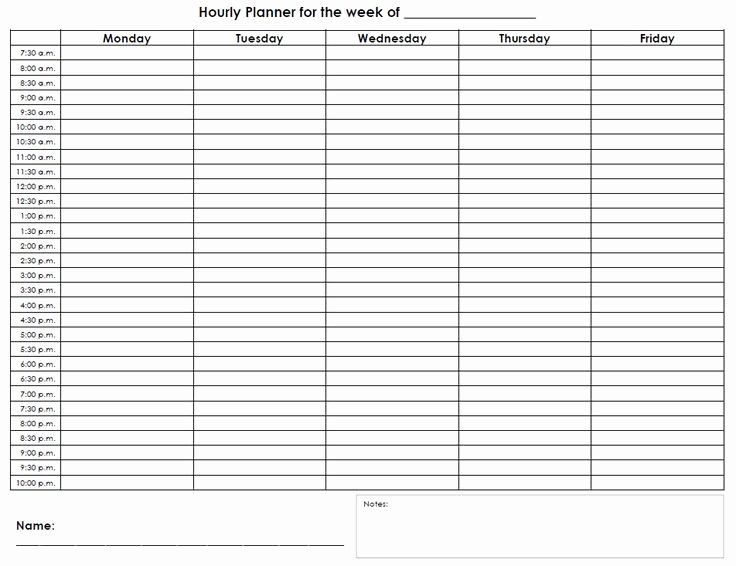 Daily Hourly Schedule Template Inspirational 25 Unique Hourly Planner Ideas On Pinterest