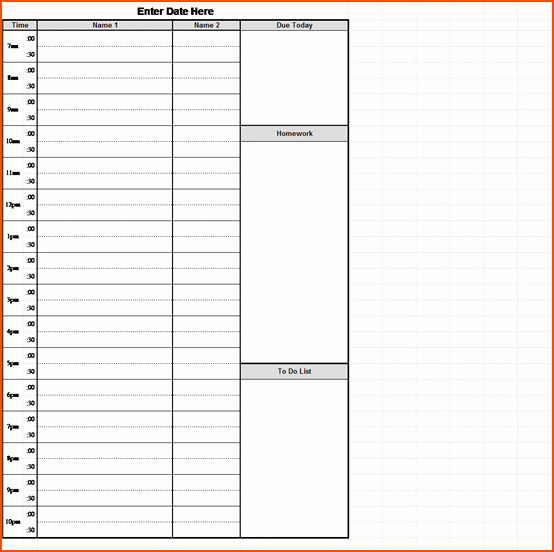 Daily Hourly Schedule Template Inspirational 4 Daily Hourly Schedule Bookletemplate