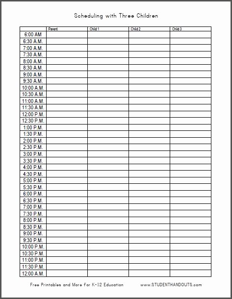 Daily Hourly Schedule Template Luxury 8 Best Of 24 Hour Calendar Printable 24 Hour