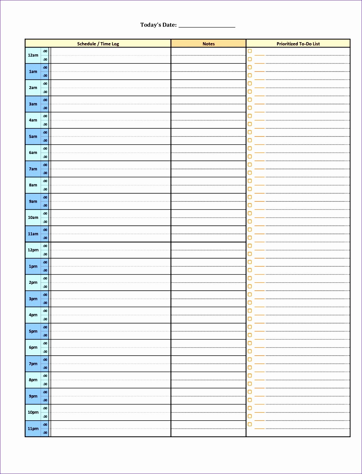 Daily Hourly Schedule Template Unique 9 Work Schedule Template Excel 2010 Exceltemplates