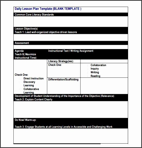 Daily Lesson Plan Template Word Best Of 9 Download Free Daily Lesson Planner Sampletemplatess