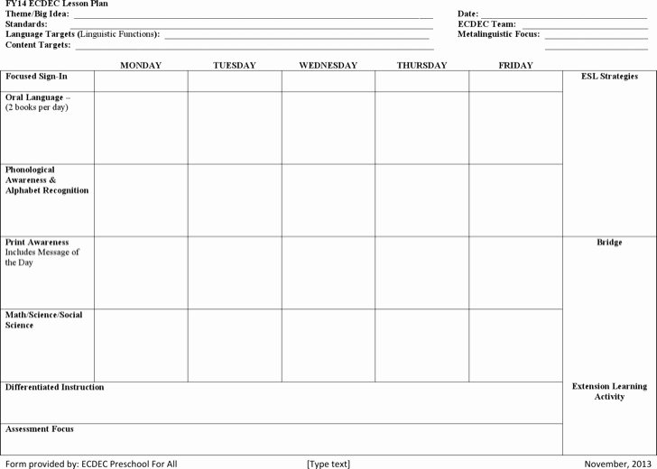 Daily Lesson Plan Template Word Unique Weekly Lesson Plan Template Word