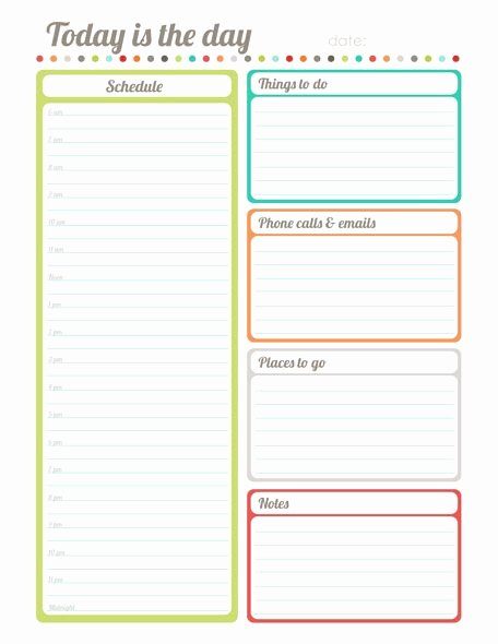 Daily Schedule Template Free New This is the Day Planner &amp; Diary by Erin Rippy Diy