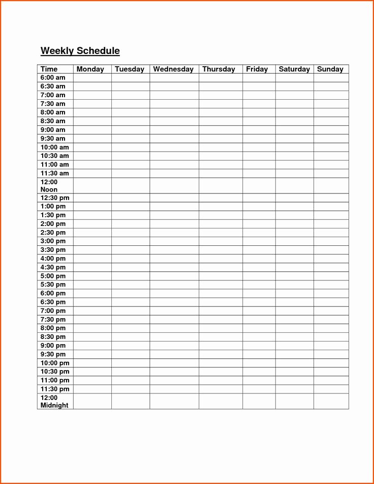 Daily Schedule Template Printable Lovely Best 25 Daily Schedule Template Ideas On Pinterest