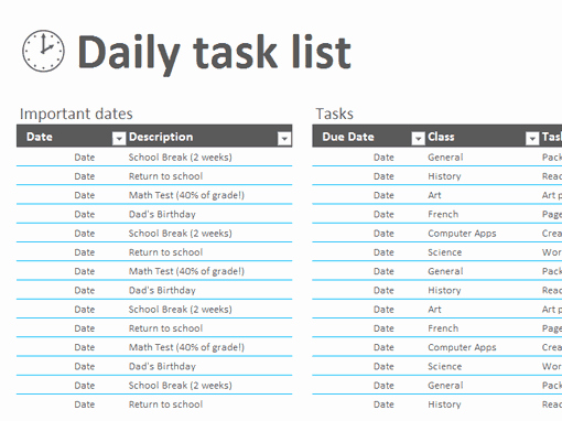 Daily Task List Template Word Awesome 43 Free Task List Templates In Word Excel Pdf
