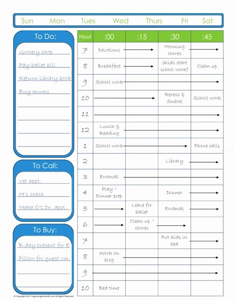 Daily Time Management Template Beautiful 10 More Free Printable Daily Planners