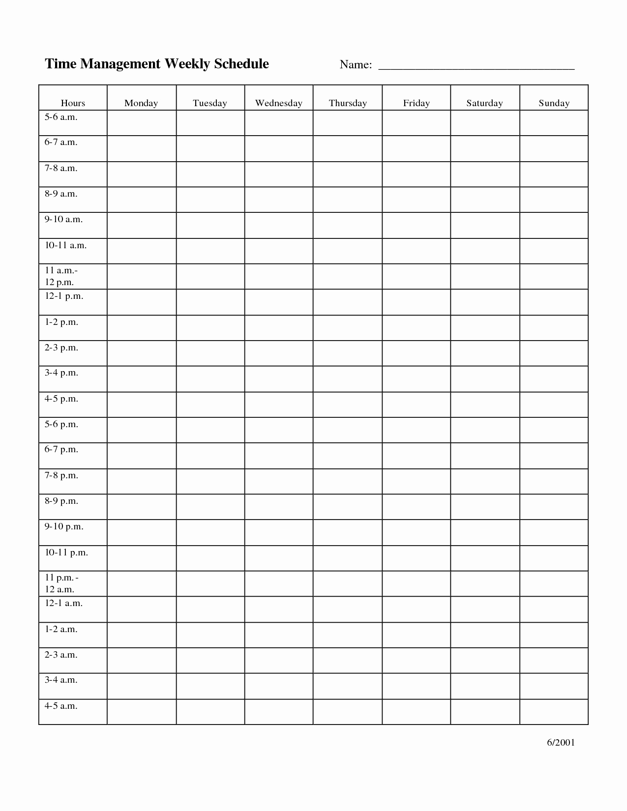 Daily Time Management Template Lovely Pin On Bobbies Wish List