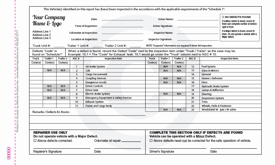 Daily Vehicle Inspection form Template Luxury 28 Of Vehicle Inspection Log Template