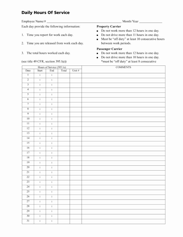 Daily Vehicle Inspection form Template New Hours Service Spreadsheet Google Spreadshee Dot Hours