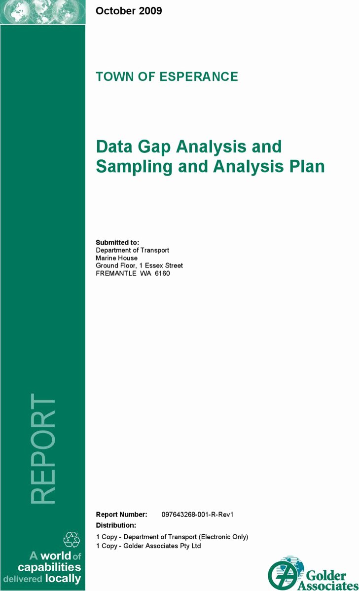 Data Analysis Plan Template Inspirational 6 Data Gap Analysis Templates Free Download