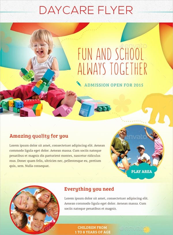 Daycare Flyers Templates Free Inspirational Frre 17 Day Care Flyers In Word Psd Ai Eps Vector