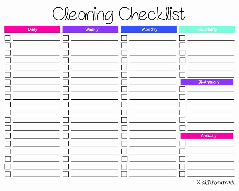 Deep Cleaning Checklist Template Best Of Cleaning Routines and Schedules