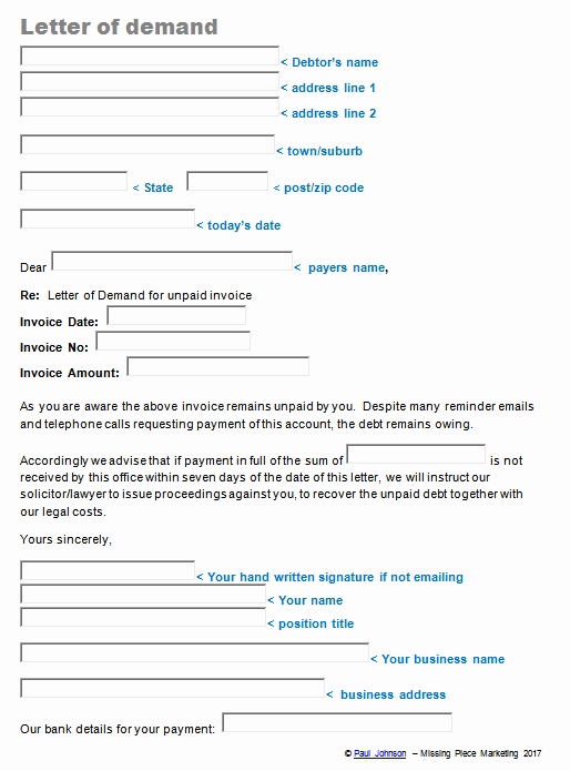 Demand Letter Template Free Beautiful Business forms Templates and Regulations