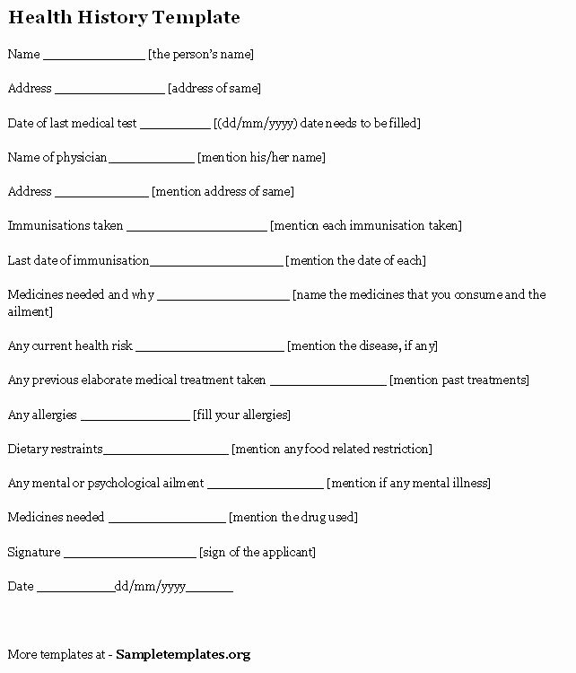Dental Medical History form Template New Best S Of Medical Fice forms Templates Free