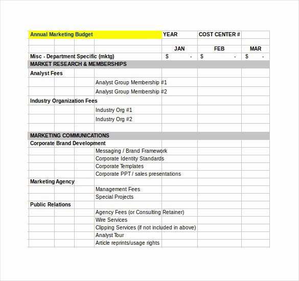 Department Budget Template Excel Luxury Financial Bud Plan Template 7 Word Excel Pdf