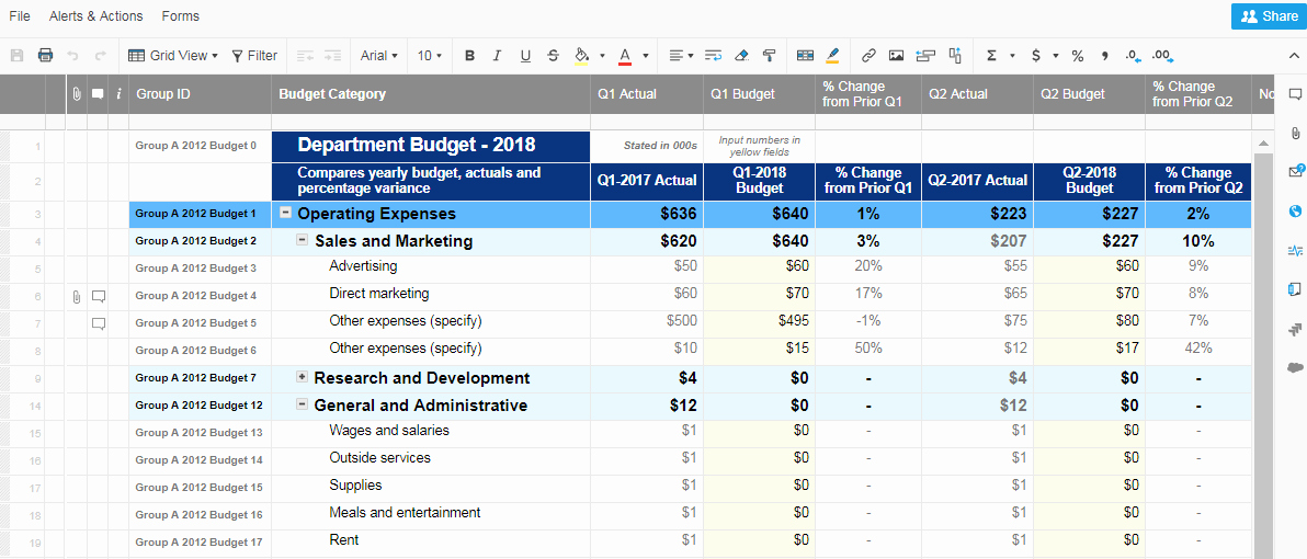 Department Budget Template Excel Unique Free Bud Templates In Excel for Any Use