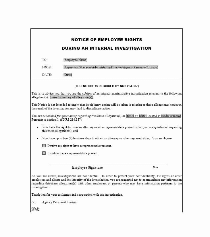 Disciplinary Action form Template New 40 Employee Disciplinary Action forms Template Lab