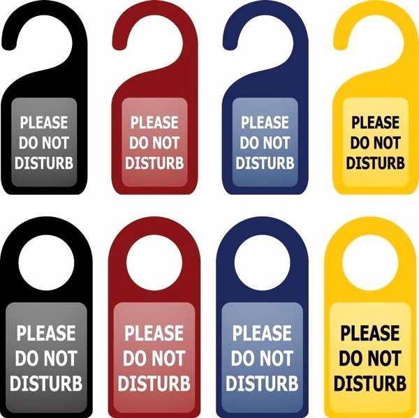 Do Not Disturb Sign Template Unique Do Not Disturb Signs Vector Free Vector In Encapsulated