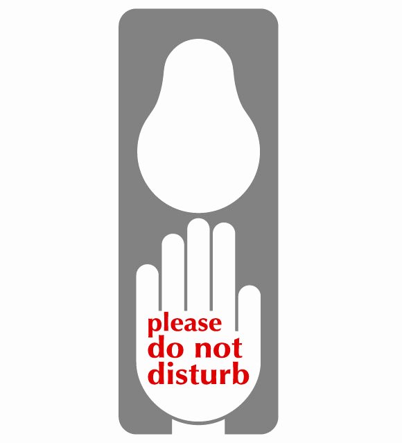Do Not Disturb Signs Template Beautiful Hotel Door Hanger Double Sided Do Not Disturb Sign