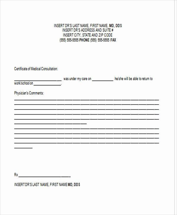Doctor Note Template for Work Awesome Doctors Note Template for Work 8 Things You Most Likely