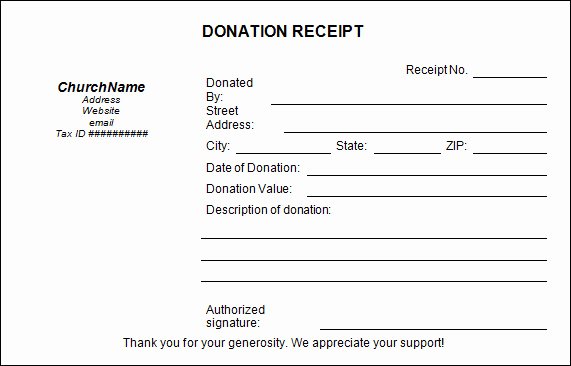 Donation Receipt Letter Templates Fresh 16 Donation Receipt Template Samples