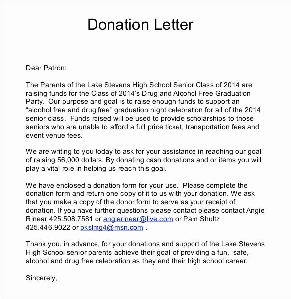 Donation Receipt Letter Templates Inspirational 29 Donation Letter Templates Pdf Doc