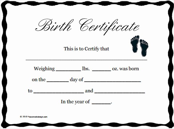 Editable Birth Certificate Template Unique Birth Certificate Template 38 Word Pdf Psd Ai