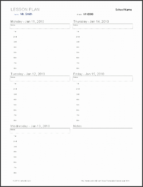 Editable Weekly Lesson Plan Template Lovely 5 Daily Lesson Planner Template Editable