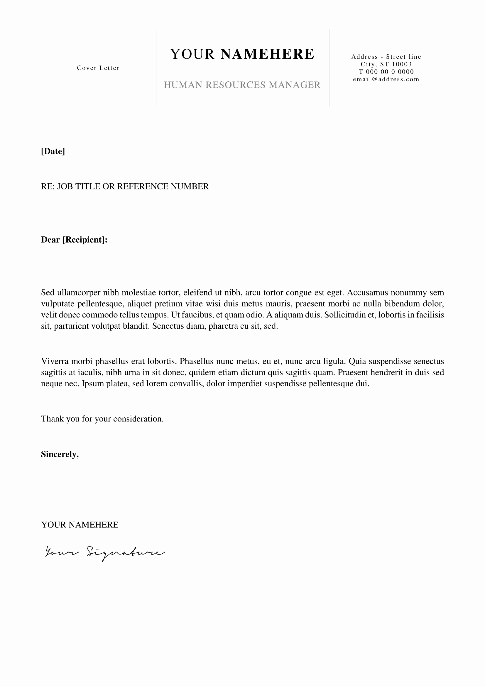 Email Cover Letter Templates Beautiful Kallio Simple Resume Word Template Docx