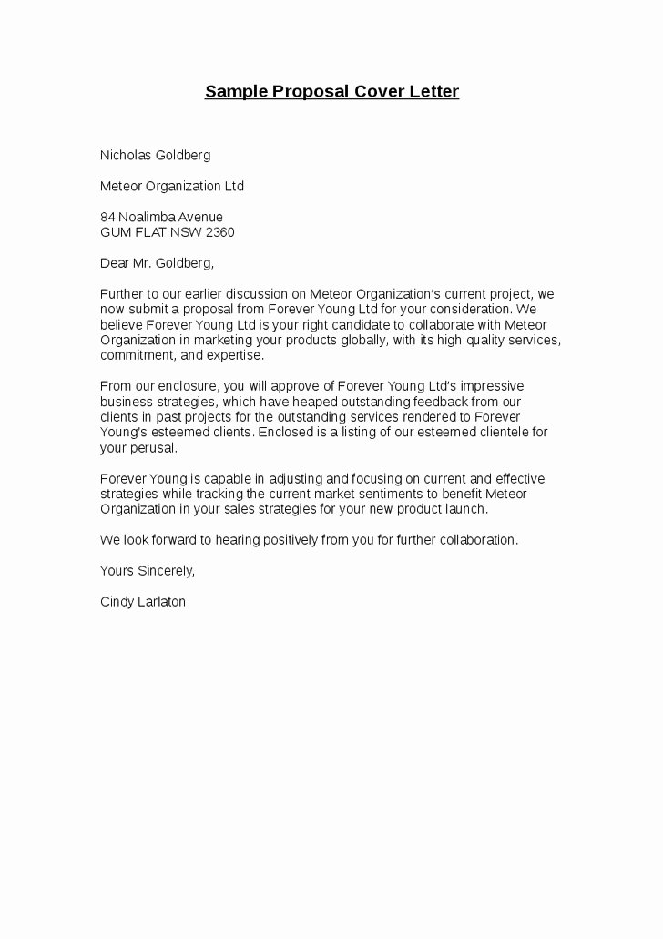 Email Cover Letter Templates Best Of Sample Email for Proposal Submission