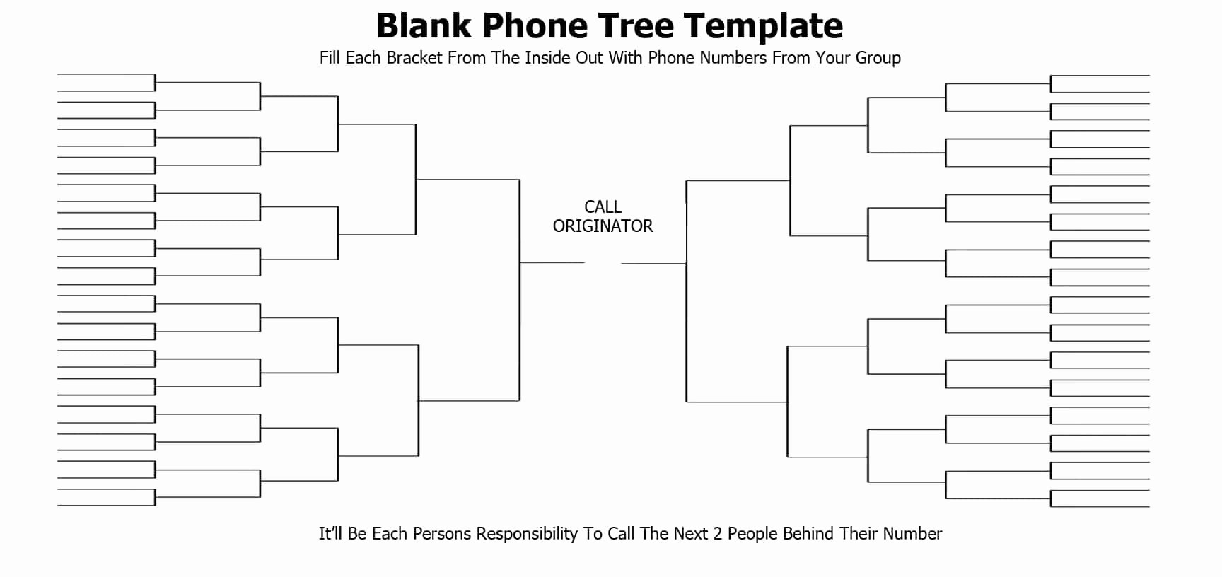 Emergency Phone Tree Template New 5 Free Phone Tree Templates Word Excel Pdf formats