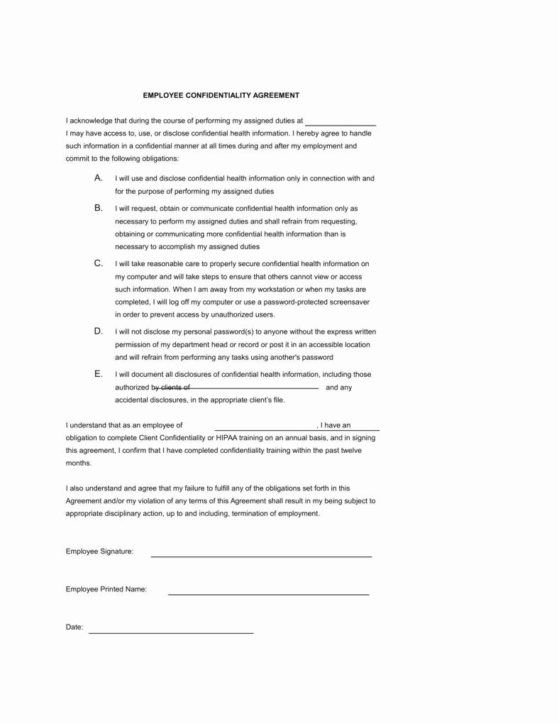 Employee Confidentiality Agreement Template Best Of the Importance Of Written Business Agreements