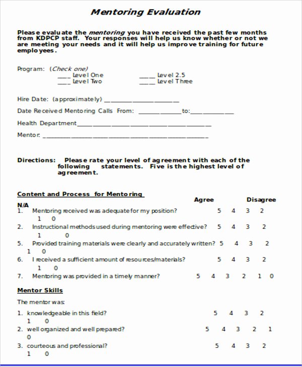 Employee Evaluation form Template Word Beautiful Sample Training Evaluation form In Doc 10 Examples In Word