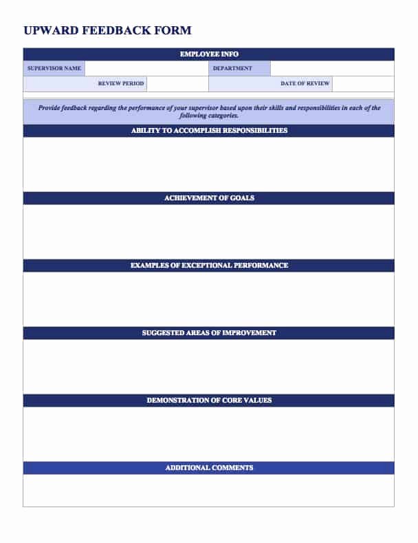 Employee Evaluation form Template Word Lovely Free Employee Performance Review Templates Smartsheet