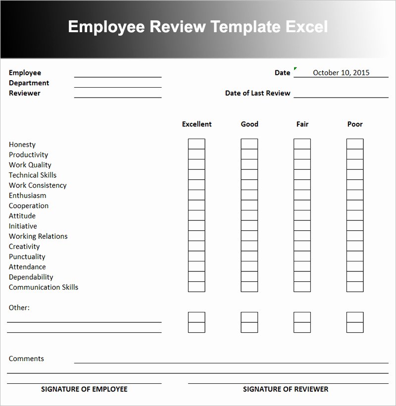 Employee Review Template Word Best Of Employee Performance Review Template