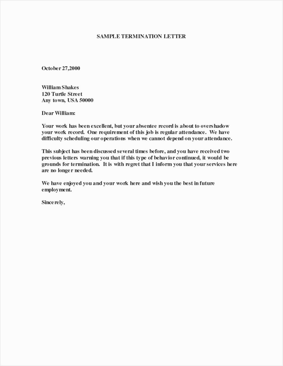 Employee Separation Agreement Template Best Of Separation Letter to Employee Template Collection