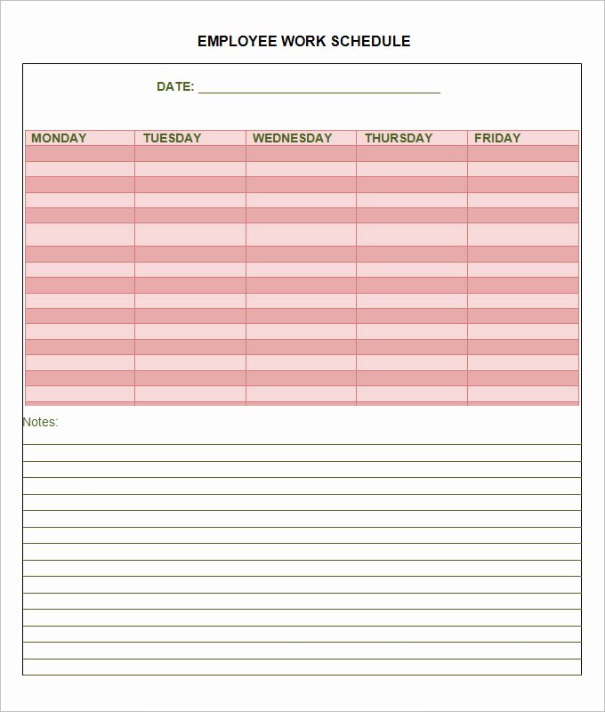 Employee Work Plan Template Unique Employee Schedule Template 14 Free Word Excel Pdf